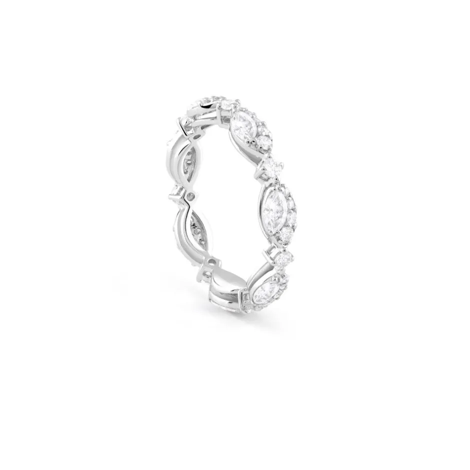 Damiani Anelli>Anello in oro bianco con diamanti