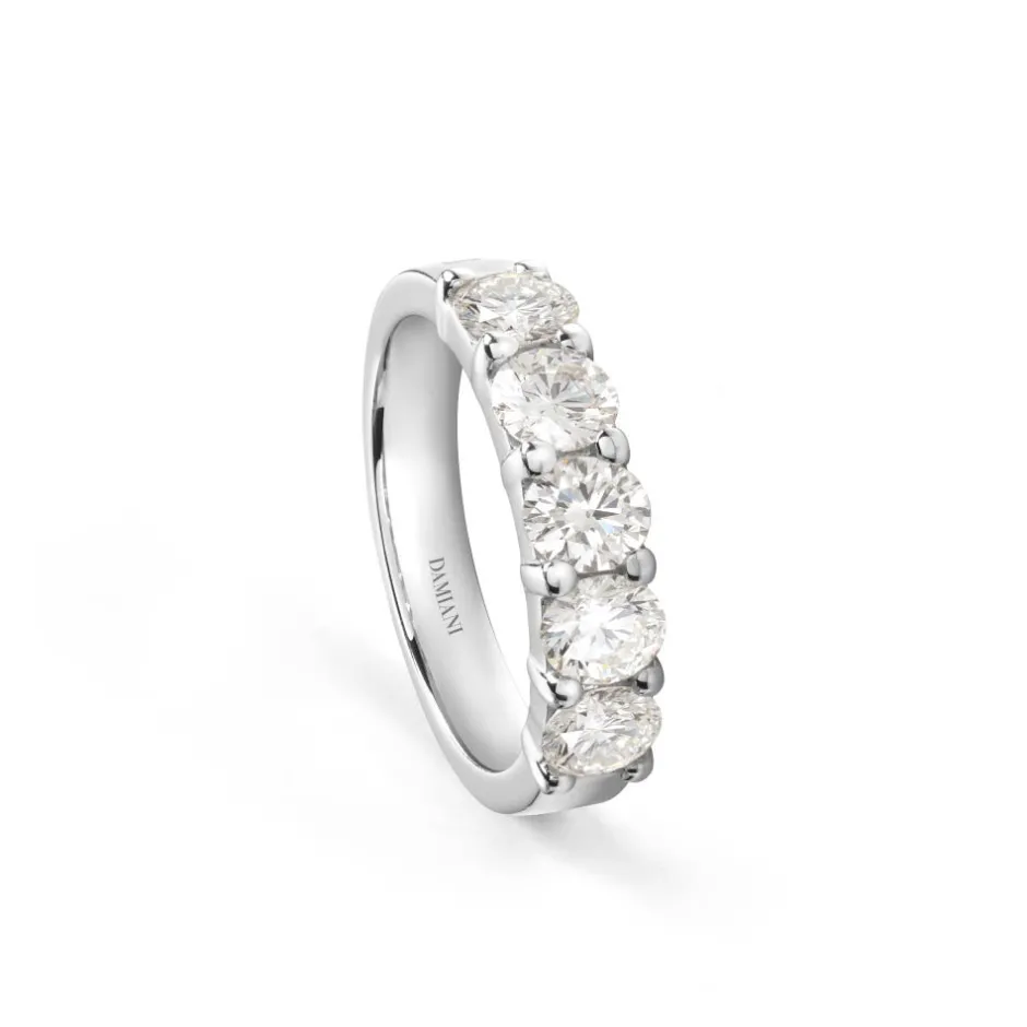 Damiani Anelli>Anello in oro bianco con diamanti 0,31 carati
