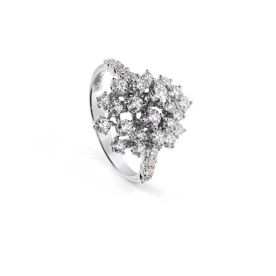 Damiani Anelli>Anello in oro bianco con diamanti