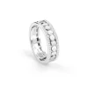 Uomo Damiani Anelli Per Coppie | Uomo>Anello in oro bianco con diamanti, 5,7 mm.