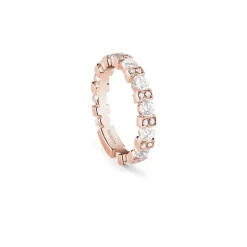 Damiani Fedi Nuziali | Anelli>Anello in oro rosa con diamanti, 2,70 mm.