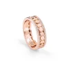 Uomo Damiani Anelli Per Coppie | Anelli>Anello in oro rosa con diamanti, 5,7 mm.