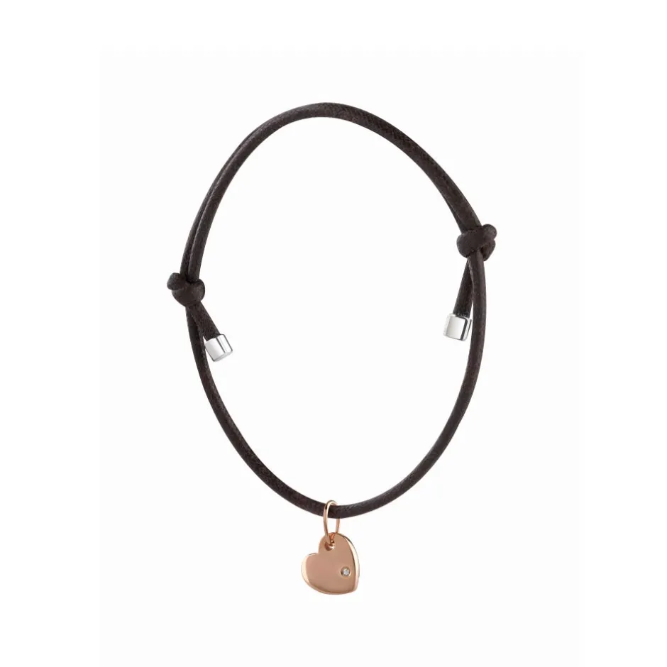 Uomo Damiani Uomo | Bracciali>Bracciale con charm in oro rosa 9kt e diamante