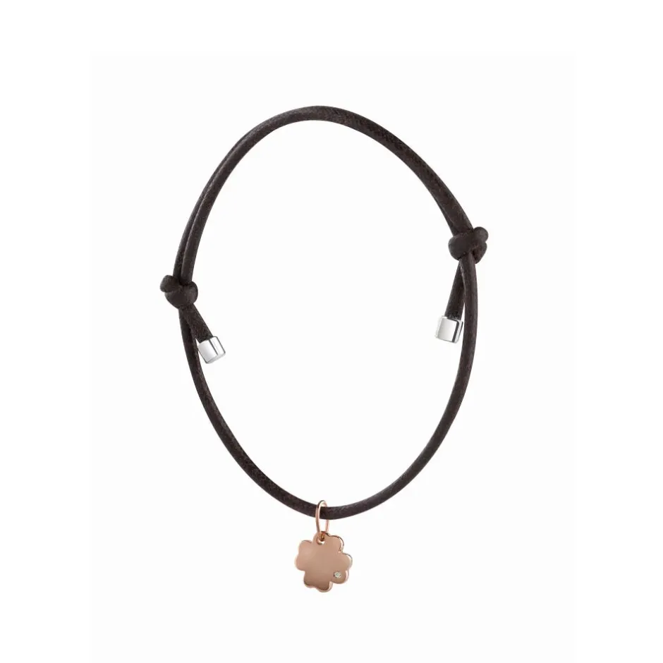 Uomo Damiani Uomo | Bracciali>Bracciale con charm in oro rosa 9kt e diamante