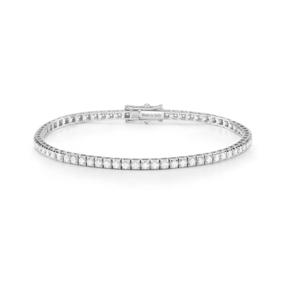 Uomo Damiani Uomo | Bracciali>Bracciale in oro bianco con diamanti 2,52 carati