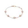 Damiani Bracciali>Bracciale in oro rosa con diamanti