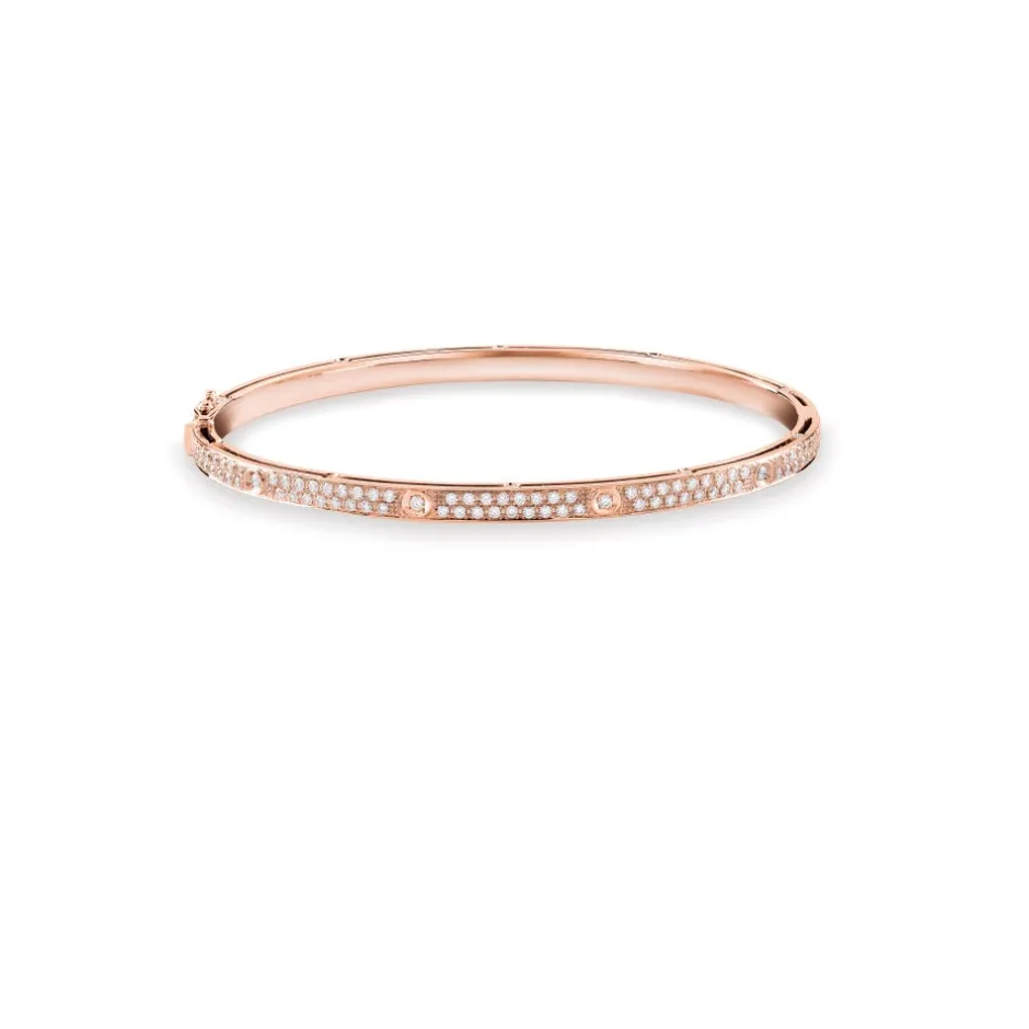 Damiani Bracciali>Bracciale in oro rosa con diamanti