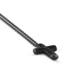 Uomo Damiani Uomo | Collane>Collana in argento con diamanti (30x20 mm.)