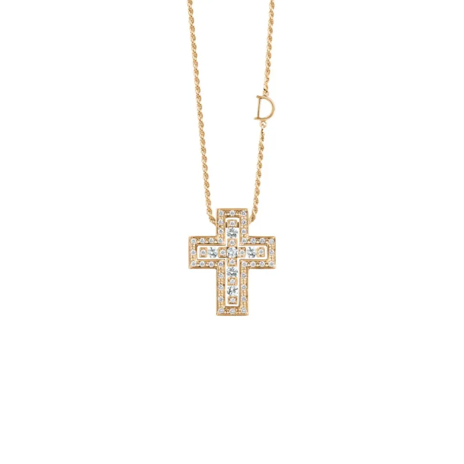 Uomo Damiani Uomo | Collane>Collana in oro giallo con diamanti