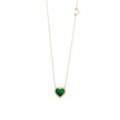 Damiani Collane>Collana in oro giallo con malachite