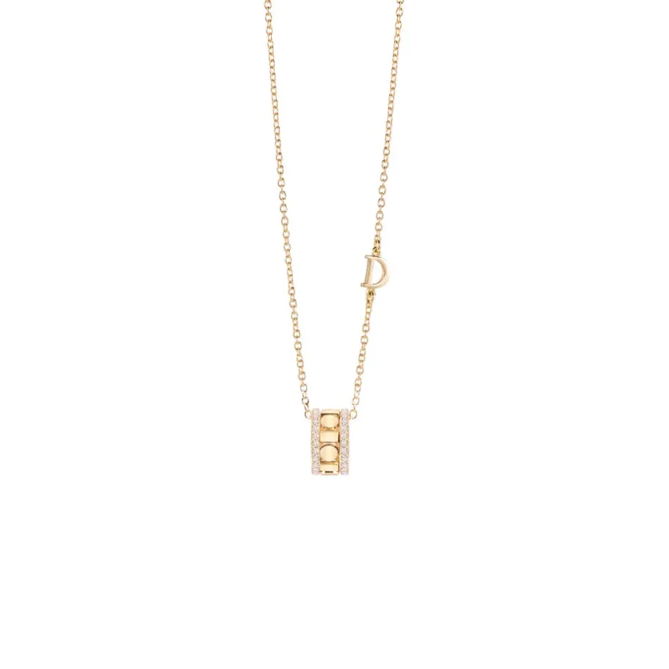 Uomo Damiani Uomo | Collane>Collana in oro giallo con diamanti, 5,7 mm.