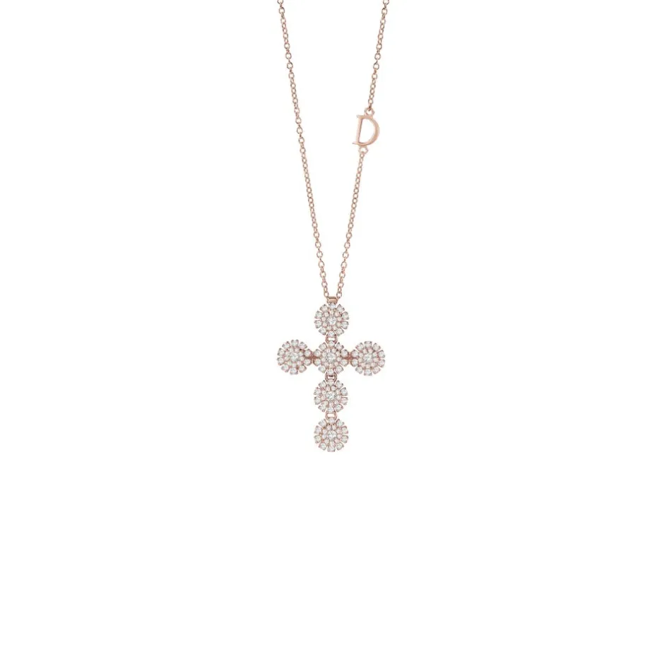 Damiani Collane>Collana in oro rosa con diamanti