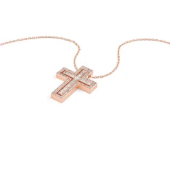 Uomo Damiani Uomo | Collane>Collana in oro rosa con diamanti