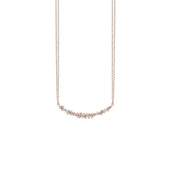 Damiani Collane>Collana in oro rosa con diamanti e diamanti brown