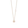 Damiani Collane>Collana in oro rosa con diamanti, 8 mm.