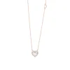 Damiani Collane>Collana in oro rosa con madreperla e diamanti
