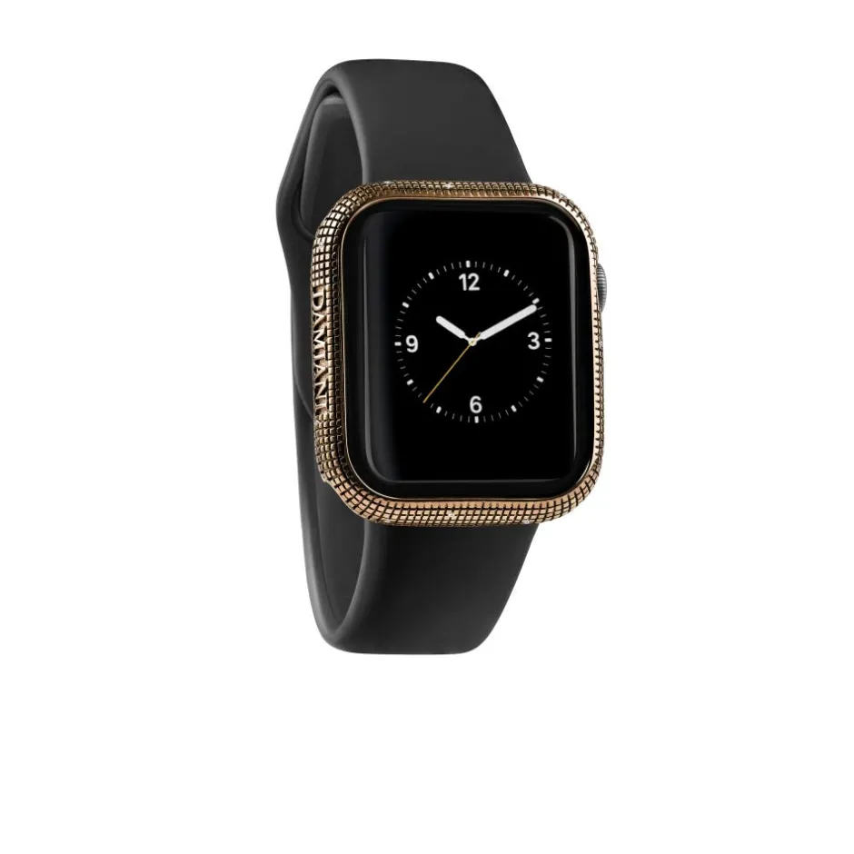 Uomo Damiani Uomo>Cover watch con texture Metropolitan in titanio techno-gold con diamanti