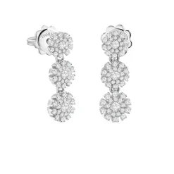 Damiani Orecchini>Orecchini in oro bianco con diamanti