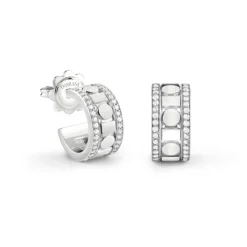 Uomo Damiani Uomo | Orecchini>Orecchini in oro bianco con diamanti, 5,7 mm.