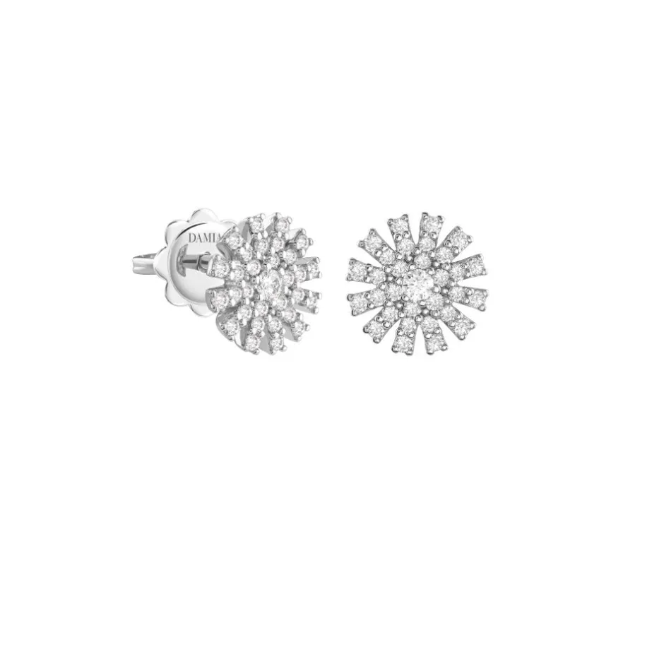 Damiani Orecchini>Orecchini in oro bianco con diamanti
