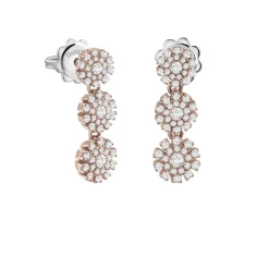 Damiani Orecchini>Orecchini in oro rosa con diamanti