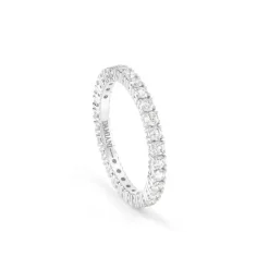 Damiani Fedi Nuziali | Anelli>Veretta in oro bianco con diamanti, 1,30 carati